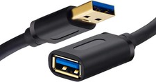 Tan QY USB 3.0 Extension Cable 25Ft, USB 3.0 High Speed Extender Cord Type A Mal picture