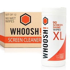 WHOOSH Screen Shine Electronic Cleaning Wipes, Set of 12, 90 Count picture
