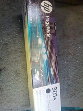 Genuine HP 981A Page Wide Black Ink Cartridge J3M71A Dated 2023-2024 Sealed Box picture