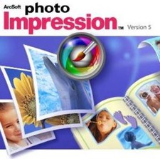 ArcSoft Photo Impression 5 PC CD digital image picture enhancement editing tools picture