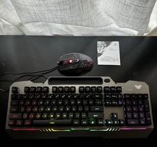 Aula Wind T102 Membrane Keyboard and Mouse Set New Open Box, Gaming Keyboard picture