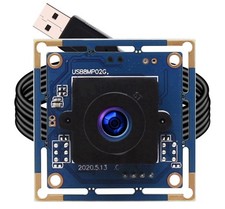 ELP 8mp USB Camera Wide Angle with 180degree 180 degree Fisheye lens, Black picture