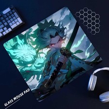 Custom Anime Crystal Glass Gaming Mouse Pad (1pc Pack), Personalised Smooth Ma picture
