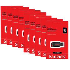 SanDisk Cruzer Blade 64GB USB Flash Drive SDCZ50-064G  Reatil pack Lot of 10unit picture