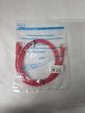CP Technologies Enhanced 350MHz Category 5E UTP Red Patch Cord 3Ft (C5E-RD-03-M) picture