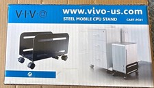 VIVO CART-PC01 Steel Mobile CPU Stand Cart, Black with Wheels picture