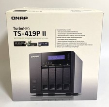 QNAP TS-419P II All-in-One 4-Bay NAS Server Tested Good condition picture