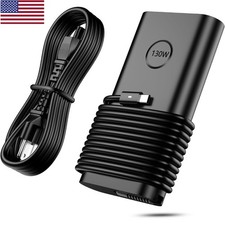 130W USB C Laptop Charger for Dell Pro Max 16 14, XPS 15 17 9575 9500 9700 65w picture