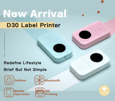Phomemo D30 Small Label Printer Handheld Portable Bluetooth Label Maker w/ Tape picture