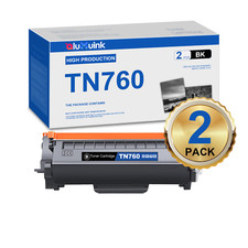 TN760 2Pack(BK) Toner Cartridge Replacement For Brother HL-L2390DW DCP-L2550DW picture
