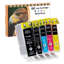 5x Printer Cartridges Compatible for Canon PGI5 CLI8 for Canon Pixma iP5200r iP5... picture