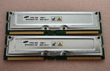 Samsung 512MB Kit 2x256MB MR16R1628AF0-CM8 PC800-40 184-Pin RDRAM RIMM AS-IS picture