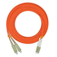 30 Meters 100ft LC To SC Duplex 62.5/125 OM1 Multimode Fiber Optic Cable picture