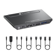 AV Access KVM Switch 2 Monitors 2 Computers, 4K@60Hz KVM Docking Station picture