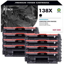 8PK NEW CHIP W1380X Toner Cartridge for 138X HP LaserJet Pro 3001dw MFP 3101fdw picture