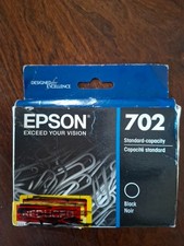 Epson 702 Black  Ink Cartridge  OEM  FAST SHIP picture