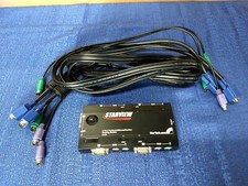 StarTech Starview CS-14 4 Port KVM Sharing Switch w/ Two PS/2 KVM Cables picture