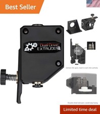 3D Printer Extruder Bowden Dual Gear Drive Black picture