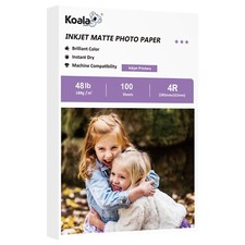 Koala Premium Matte Photo Paper 4x6 48lb 100Ct for Inkjet Printer Epson HP Canon picture