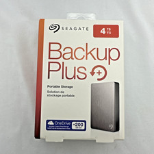New Seagate STDR4000900 Backup Plus USB 3.0 4TB External Hard Drive Silver picture