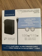 Insignia 112W USB-C Wall Charger with 2 USB-C & 1 USB Ports GaN PD 3.0 PPS picture