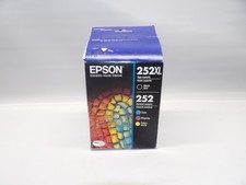 Epson 252XL/252 (T252XL-BCS) Black/Tri-Color Ink Cartridge - 4 Pack exp 12/2024 picture