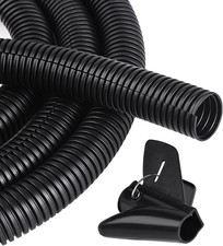 25FT - 1/2 Inch Split Wire Loom with Installation Tool - Black picture