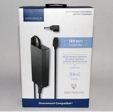 Lot of 3 Insignia 180W High Power Universal Laptop Chargers OEM Used picture