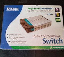 New Sealed D-Link DSS-5+ Plug & Play Switching 5 Port 10/100MBPS EtherNetwork picture