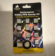 Corsair Performance MOBA/FPS Keycap Kit Textured Backlit Gray QWERTY EN picture