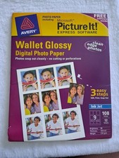 Avery Picture It Wallet Glossy Digital Photo Paper 25 Pages NO Software 225 Phot picture