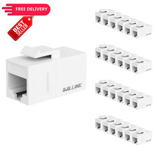 iwillink RJ45 Cat6 Keystone Coupler, Jack 25-Pack, White Cat6, picture