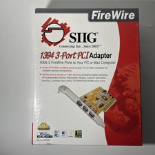 SIIG 1394 I/O 3 Port PCI Firewire Adapter Card NN2633 picture