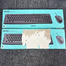 Logitech MK120 Wired USB Keyboard and Mouse Combo -  2 Pack - New Sealed picture
