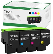 High Yield 78C1X Toner Cartridge for Lexmark CS421 CS521 CX421 CX522 CX622 picture
