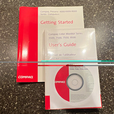 Compaq Presario 4000/6000/8000 Getting Started Manual + Color Monitor Guide CD picture