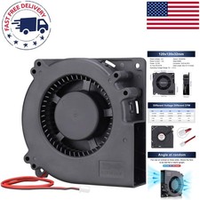Compact 12V Brushless Blower Fan - 38.5 CFM Airflow Ideal for Cooling Devices picture