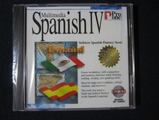 Multimedia Spanish IV Achieve Spanish Fluency Now Pro One (CD ROM) Windows 95 picture