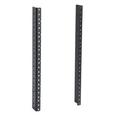 RIVECO 2 PCS 8U Rack Rails, Tapered Holes Mount Rails for 8U, black  picture