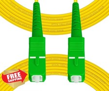 Fibergaga 10 ft OS2 SC/APC to SC/APC Fiber Patch Cable Simplex 9/125 picture