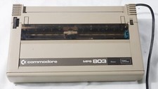 Commodore MPS 803 dot matrix printer C64 VIC-20 tested to power on picture