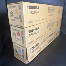 Toshiba T-FC30U Lot of 3 CYM Toner Cartridges for E Studio 2050C 2051C 2550C picture