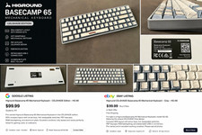 Higround Basecamp 65 Mechanical Keyboard Celshade Gray Hot-Swap RGB USB-C picture