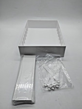 PAVSTINE Large Cable Organizer Box with Wire Ties 8 Compartments Stackable Cord picture