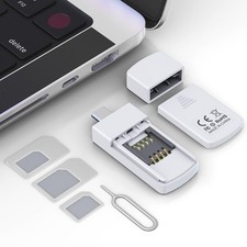 USB C SIM Card Reader - Sim Card Adapter Kit with Eject Pin - Standard/Micro/... picture