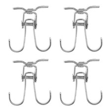 4Pcs Durable Stainless Steel Double Hook Ceiling Mount Swivel Hanger for Plants picture