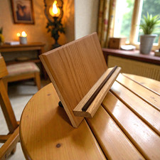 Handcrafted Wooden iPad | Book Stand – Bookmatched Red Oak, Rosewood  picture