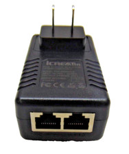 Icreatin 3-Pack Wall PoE Injector Power Over Ethernet Adapter 802.3af 48V 24W picture