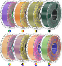Silk Filament Mini Pack, Dual & Triple Color 3D Filament Bundle, Individually Va picture