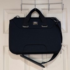 IBM Black Hard Shell Laptop Briefcase Messenger Bag with Shoulder Strap picture